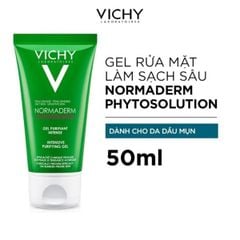 SỮA RỬA MẶT VICHY NORMADERM dạng gel dành cho da mụn 50ml