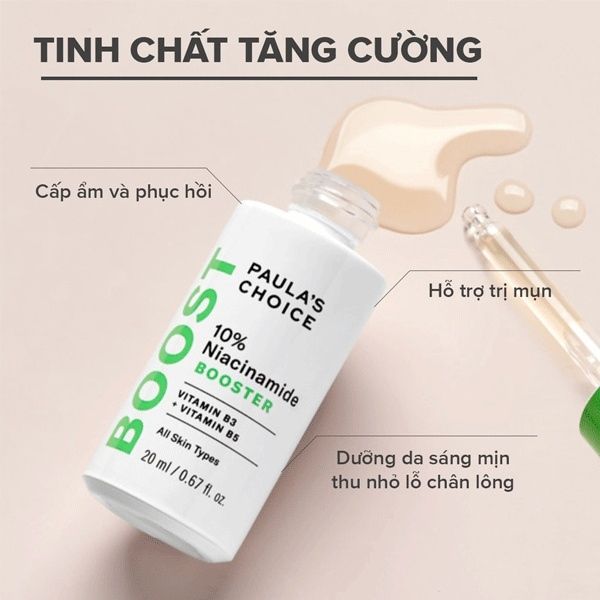 Tinh chất thu nhỏ lỗ chân lông và làm sáng da 10% Niacinamide Booster