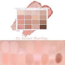 Bảng mắt wakemake soft blurring eye palette 16ô #03 sunset bluring