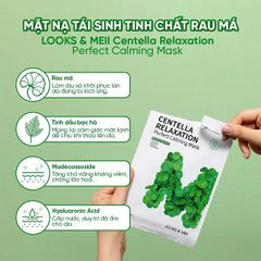 Mặt nạ tái sinh rau má Centella relaxation giảm mụn ,kháng viêm