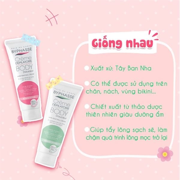 Kem Tẩy Lông Byphasse Chiết Xuất Tơ Tằm 125ml