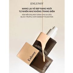 ￼Kem Nền Enlunsy Black Traffle Anti-makeup Foundation Dành Cho Da Dầu Mỏng Nhẹ Không Bí Da Lâu Trôi
