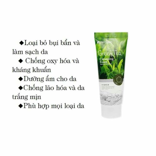Sữa Rửa Mặt 3W Clinic Trà Xanh