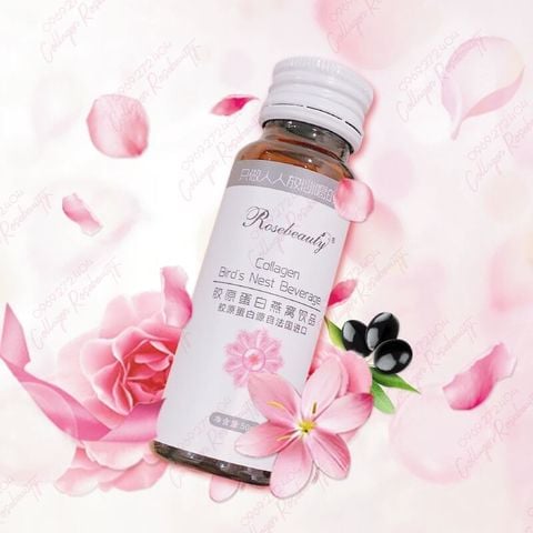 collagen yến trắng Collagen Yến Rose Beauty Chính Hãng Trắng Da 8 lọ