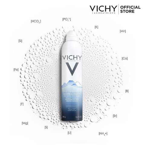 xịt khoáng vichy làm dịu da, kháng viêm, chống kích ứng, bảo vệ da ,cân bằng da 150ml