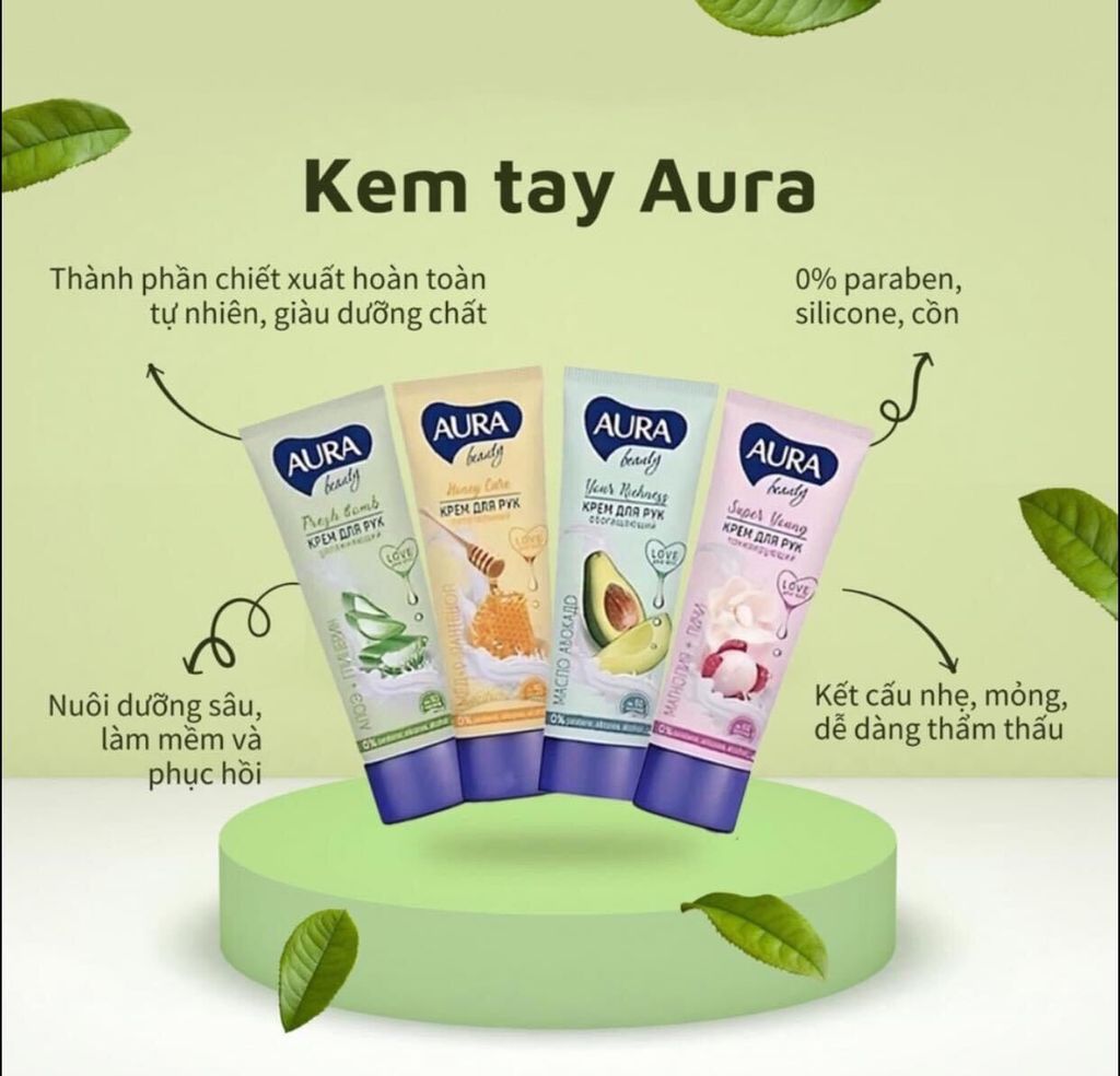 kem dưỡng da tay AURA