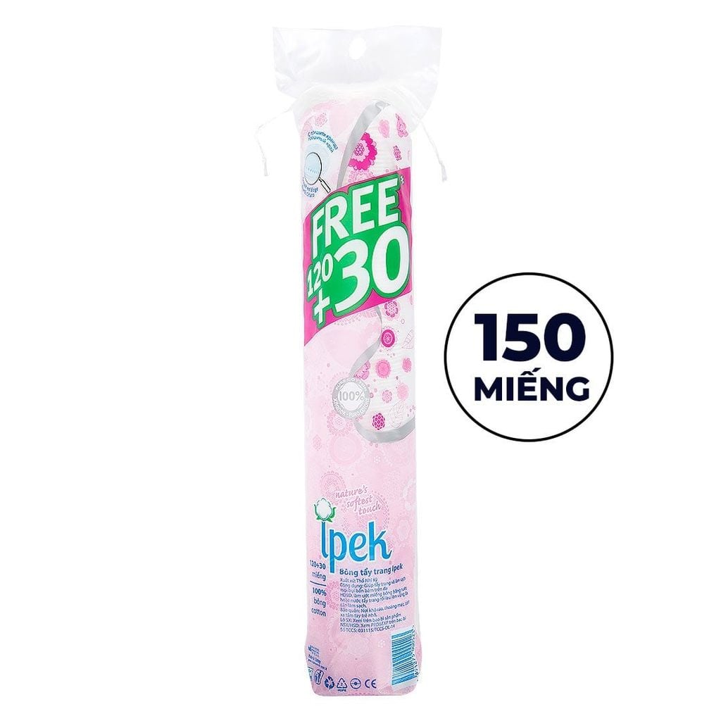 Bông Tẩy Trang 100% Cotton Thổ Nhĩ Kỳ Ipek Klasik Cotton Pads (80/130/150 miếng)
