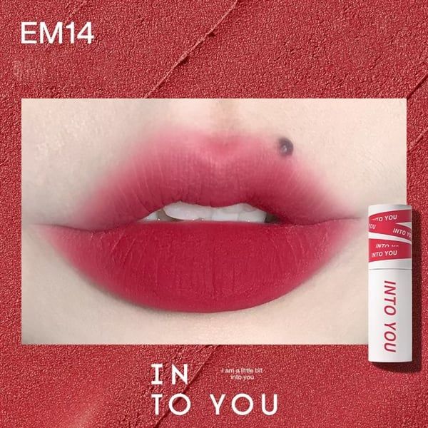 Son Kem Lì INTO YOU shero super matte lip & cheek mud EM14 dạng thỏi