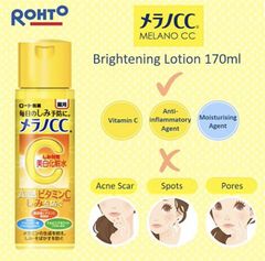 Nước hoa hồng dưỡng trắng da cc melano rohto 170ml