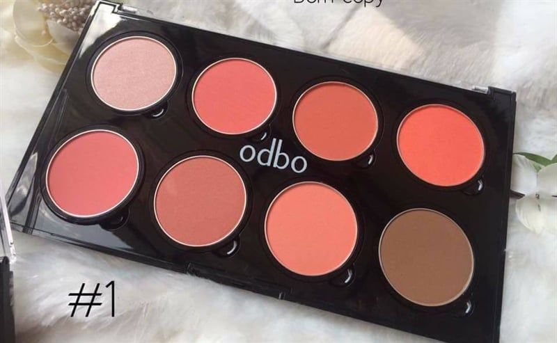 Phấn Má Hồng 8 ô ODBO Infinity Blusher Color Palette