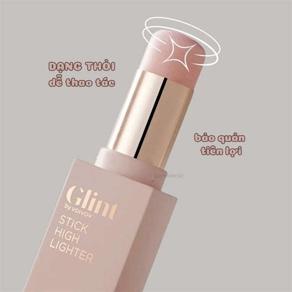 Phấn Bắt Sáng Dạng Thỏi Glint Stick Highlighter #rosy moon