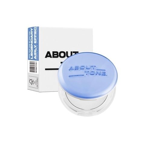 Phấn phủ thuần chay About Tone air fit powder pact #xanh