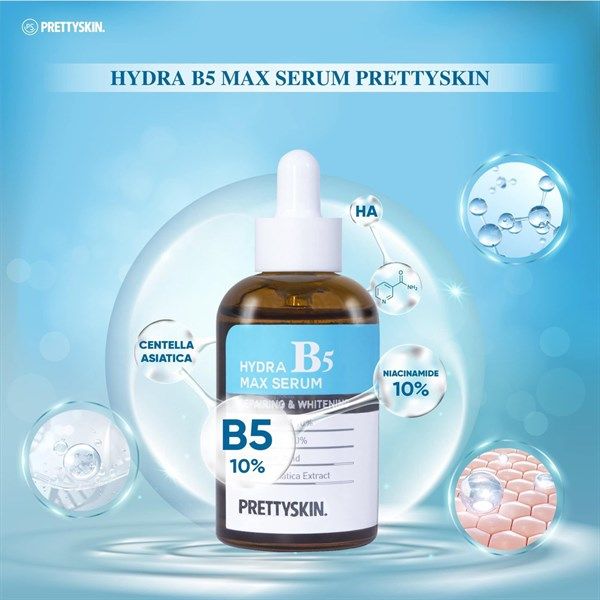 SERUM PHỤC HỒI DƯỠNG TRẮNG B5 PRETTY SKIN HYDRAT B5 MAX SERUM 50ML