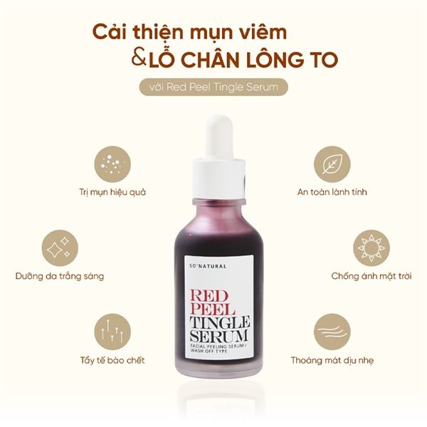 serum thay da sinh học RED PEEL TINGLE SERUM 35ml tinh chất táii tạo phục hồi da 35ml