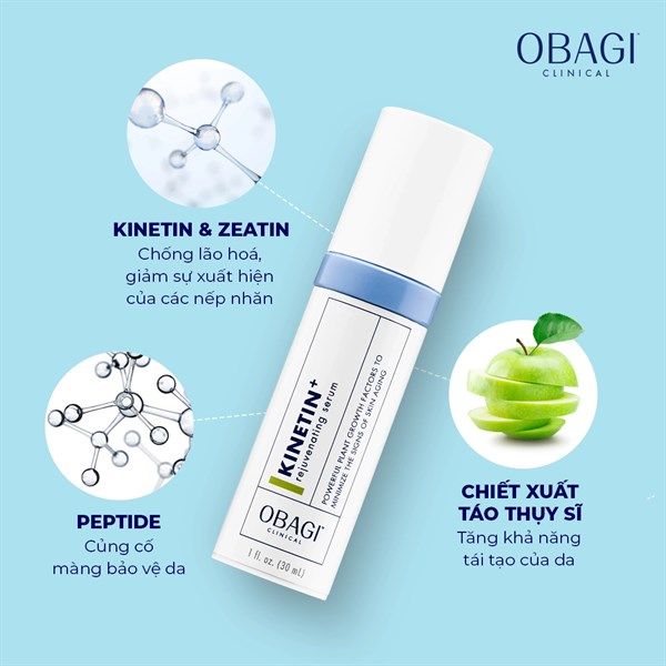 Serum phục hồi da tổn thương Obagi Clinical Kinetin+ Rejuvenating Serum - 30ml