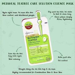 Mặt Nạ Mediheal Tinh Chất Trà Xanh Làm Giảm Mụn 25ml