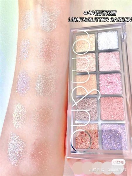 Bảng Phấn Mắt 10 Ô nhũ Lấp Lánh Romand Better Than Eye Palette #00