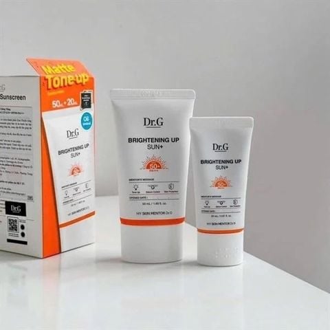 [Set ] kem chống nắng Dr.G brightening up 50ml +20ml