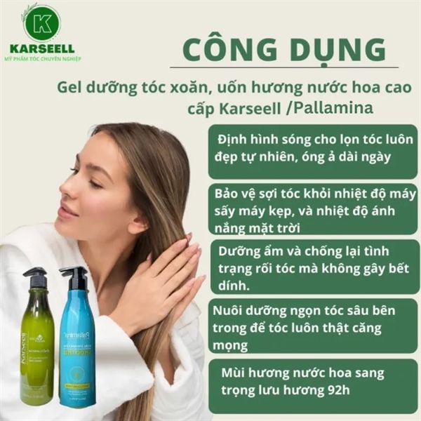 GEL GIỮ NẾP TÓC UỐN XOĂN KARSEELL NATURALLY CURLY 500ML