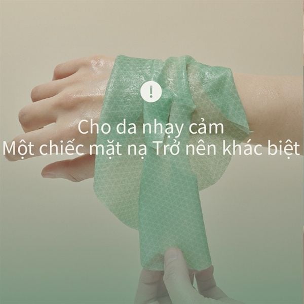 Mặt nạ thảo dược Rau Má AROH cấp ẩm dịu da Hàn Quốc #xanh