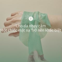 Mặt nạ thảo dược Rau Má AROH cấp ẩm dịu da Hàn Quốc #xanh