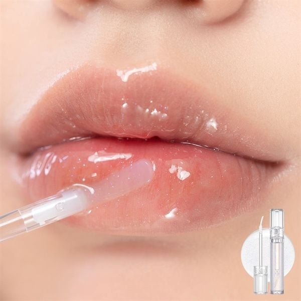 Son Bóng Romand Glasting Water gloss #00 meteor track không màu có nhũ