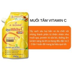 Muối Tắm Sữa Tẩy Tế Bào Chết A Bonné Spa White C Salt 350gr