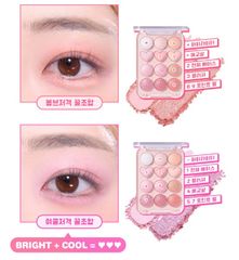 phấn mắt color gram 9ô pint point #02 hồng khói
