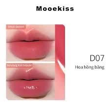 Son Mooekiss 2 Đầu Kem Lì + Dưỡng Bóng dưỡng môi tạo hiệu ứng tráng gương #D07