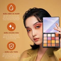 Bảng mắt 16 ô Lemonade aesthetic eyeshadow palette