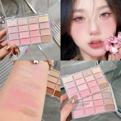 Phấn mắt ershiqi 16ô bản chữ nhật #04-hồng