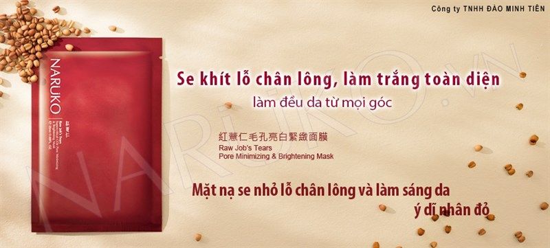Mặt nạ Ý Dĩ Làm Sáng Se Lỗ Chân Lông Naruko