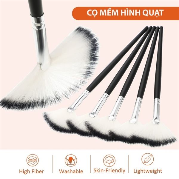 Cọ Bắt Sáng higight ,quét mặt nạ Dạng Bán Nguyệt Lông Mềm