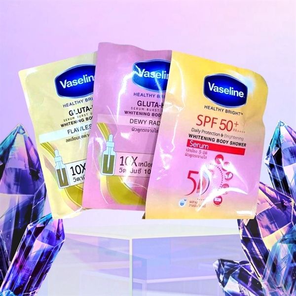 tắm trắng Vaseline Flawless Glow Gluta-Hya Whitening Body Shower