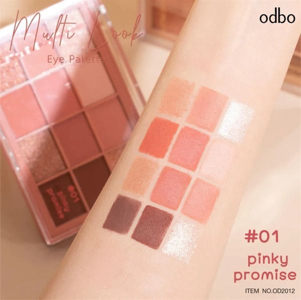PHẤN MẮT ODBO MULTI LOOK EYE PALETTE 12ô #01