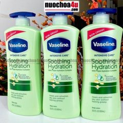 dưỡng thể VASELINE Intensive Care Soothing Hydration mẫu mới 725ml