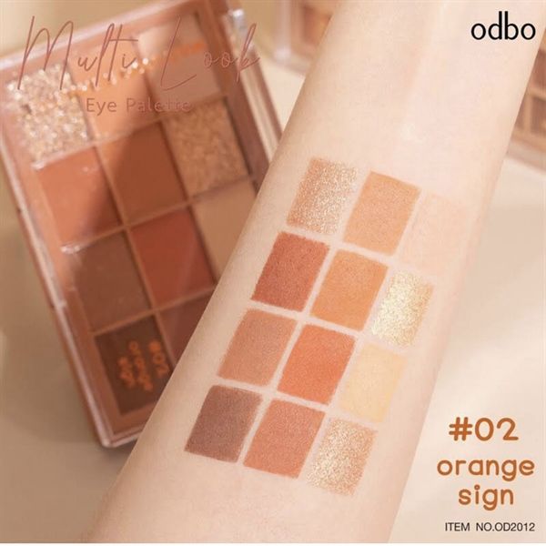 PHẤN MẮT ODBO MULTI LOOK EYE PALETTE 12Ô #02