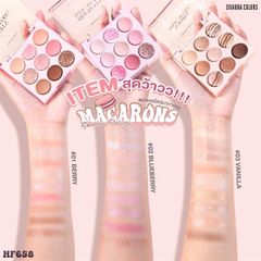 Phấn mắt 9 ô Sivanna Colors Macaron #01-berry