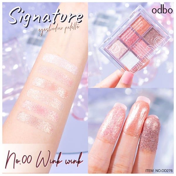 Bảng Phấn Mắt 6 Ô Odbo Signature Eyeshadow Palette #00