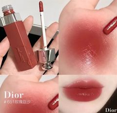 [unbox] son tint Dior addict lip tatoo #651 đỏ hồng