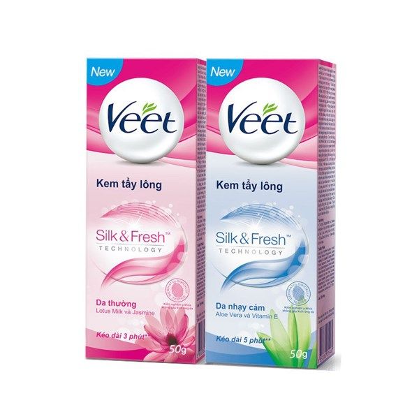 kem tẩy lông cho mọi loại da Veet pháp 100g