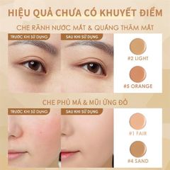 ￼Kem Che Khuyết Điểm FOCALLURE 5 Trong 1 Trọng Lượng Nhẹ Lâu Trôi Chống Thấm Nước 1.3g
