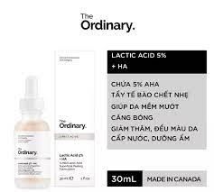 Tinh chất giữ ẩm, tẩy da chết dịu nhẹ The Ordinary Lactic Acid 10% +ha 2%