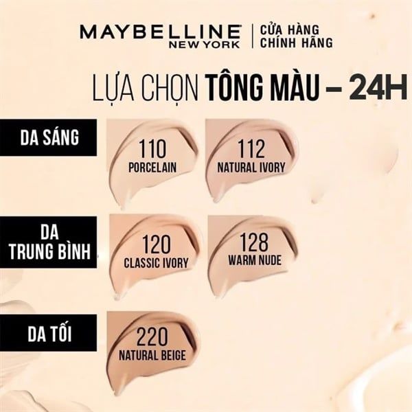 Kem Nền Maybelline Super Stay Up To 30H Lumi Matte Foundation#120