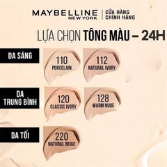 Kem Nền Maybelline Super Stay Up To 30H Lumi Matte Foundation#120