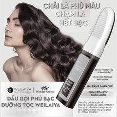 Dầu Gội Phủ Bạc Dưỡng Tóc Weilaiya Magic Color #đen
