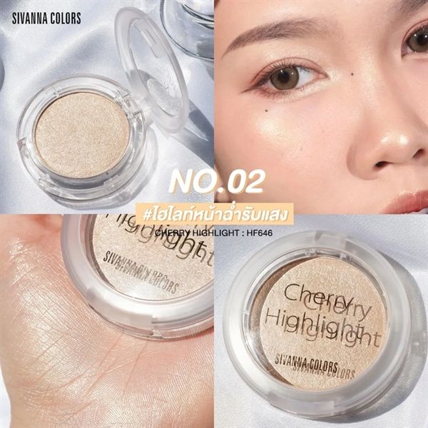 Phấn Bắt Sáng Sivanna Colors Cherry Highlight