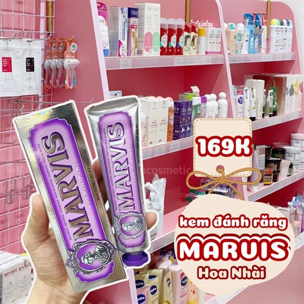 kem đánh răng siêu xịn Marvis trắng răng khử mùi đủ màu