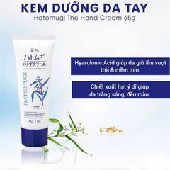 Kem Dưỡng Tay Hatomugi Chiết Xuất Ý Dĩ Sáng Da 65g