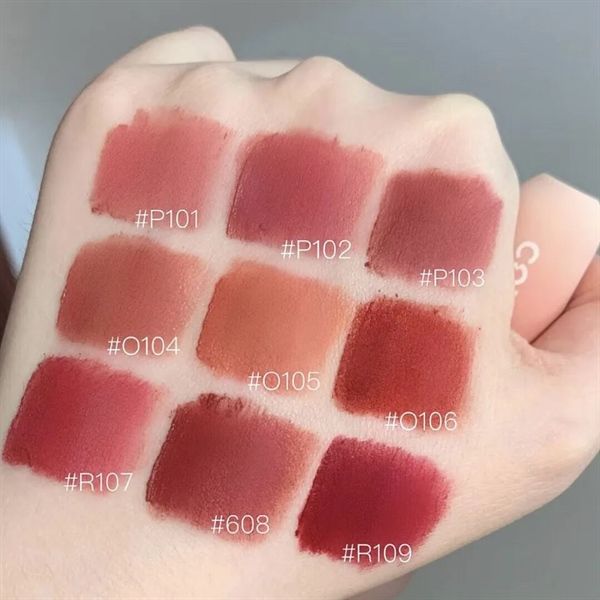 son kem lì Colorkey Mousse Lip Mud Matte Nhung Mờ R107-đỏ hồng